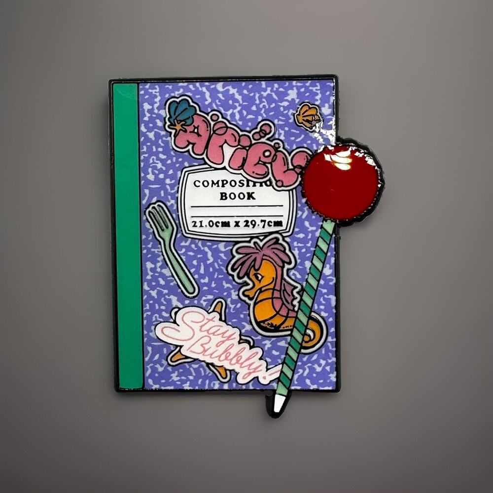 Loungefly Disney Princess Notebook Blind Enamel Pin New Open Box ARIEL
